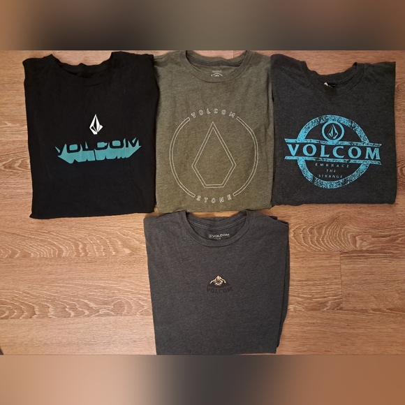 14-pc bundle HURLEY VOLCOM RVCA QUIKSILVER Tee Shirts Mens Large - Picture 2 of 4